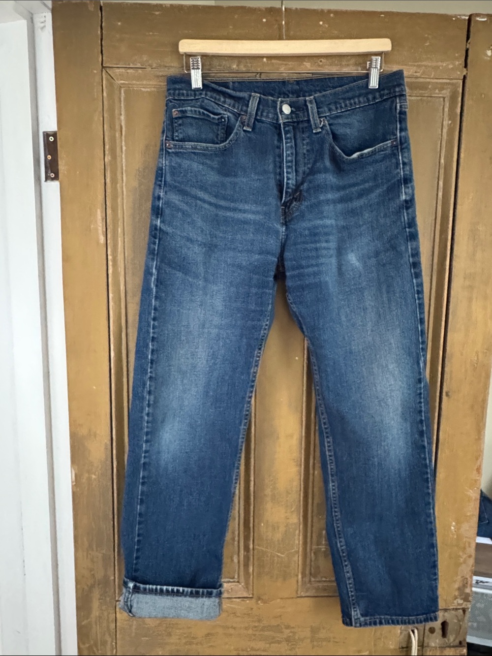 Levi's Men's Dark Blue Straight-Leg Jeans